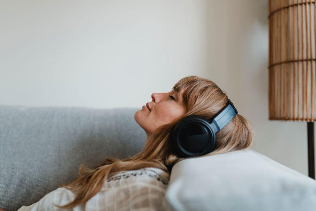 listening to music